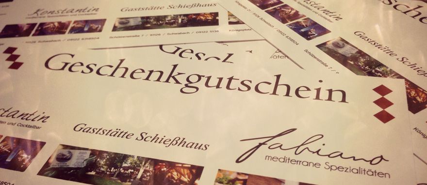 Geschenkgutscheine